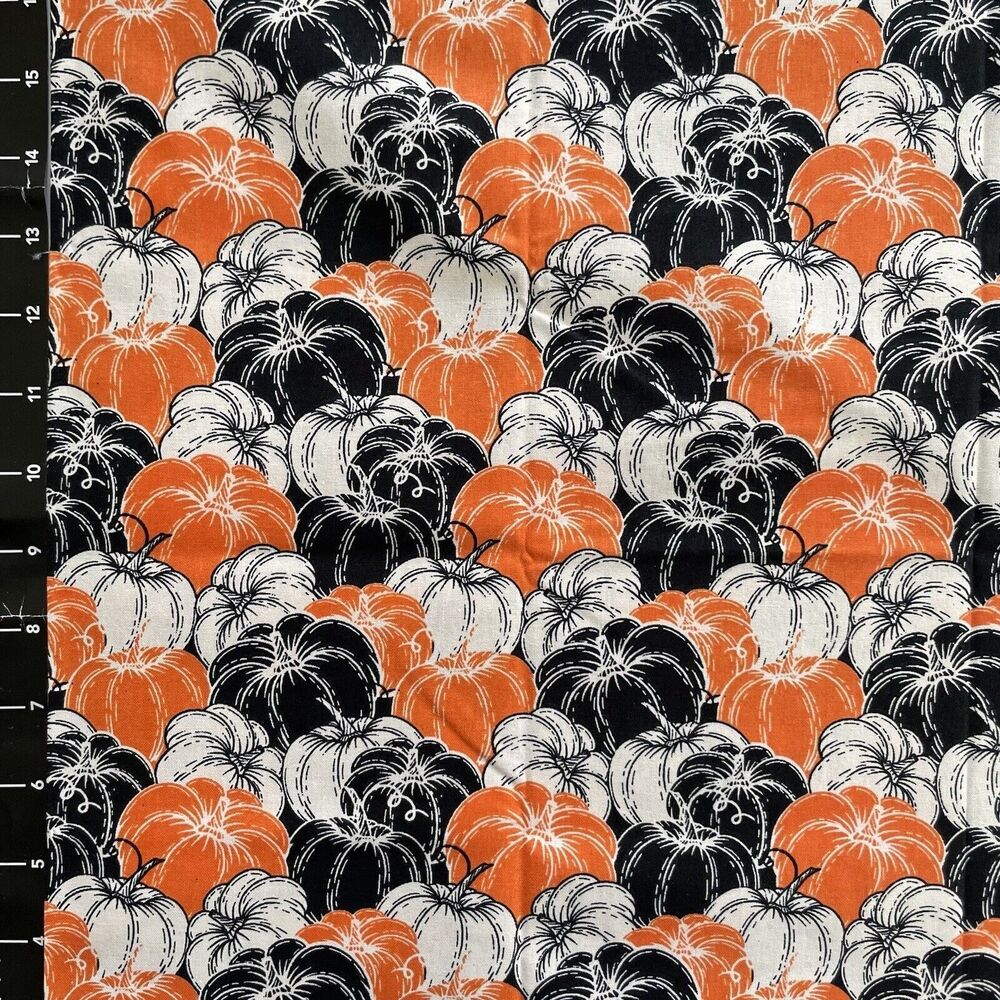 Pumpkin Patch Halloween Fall 100% Cotton Quilting Fabric BTHY